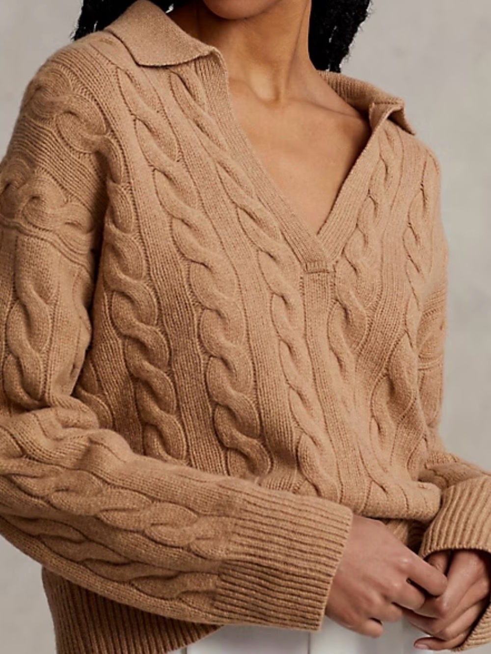 POLO Ralph Lauren Wool Cashmere Polo Sweater